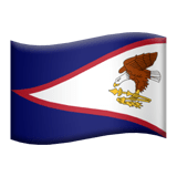 Amerikansk Samoa Apple Emoji