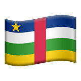Centralafrikanske Republik Apple Emoji