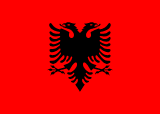 Albaniens flag