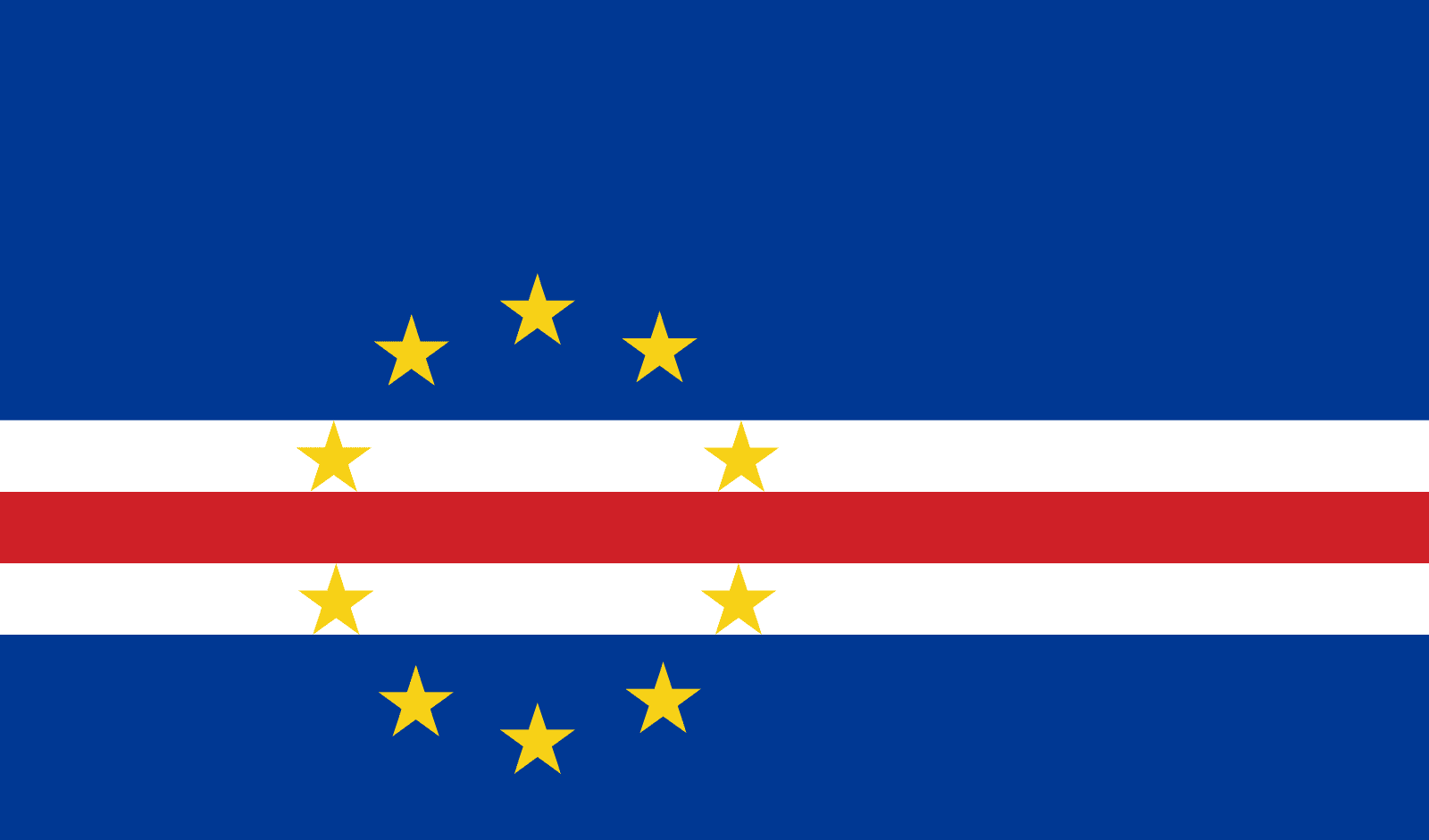 erosion Frisør Rindende Kap Verdes flag | Verdensflag.dk