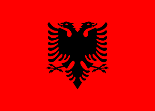 Albaniens flag