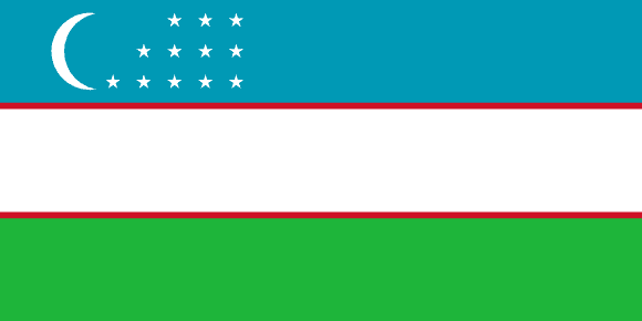 Usbekistans flag