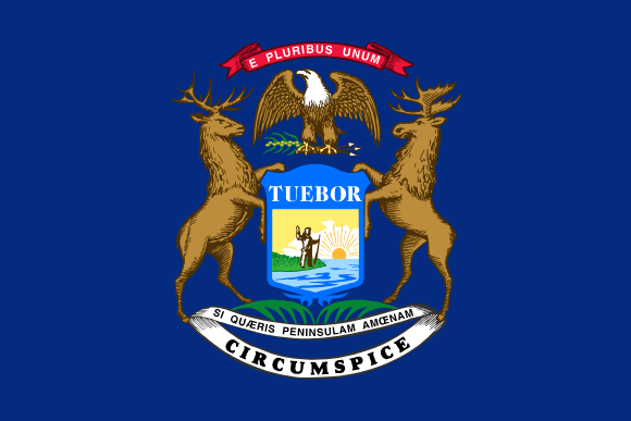 Michigans flag